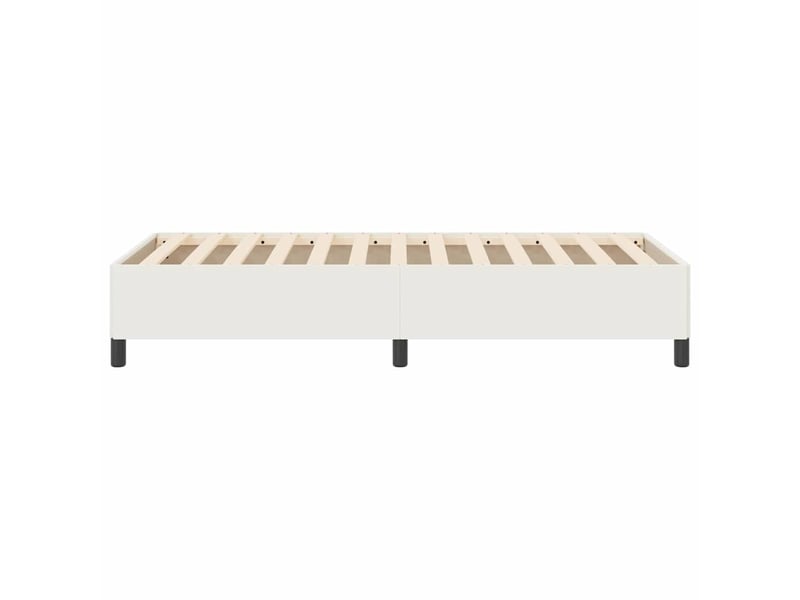  Lit simple- lit adulte -  lit à lattes crème 90 x 190 cm tissu en velours côtelé  - Conforama D