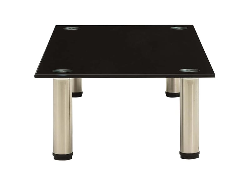  Meuble tv - banc tv - meuble de rangement noir 80x35x17 cm verre trempé  - Conforama C