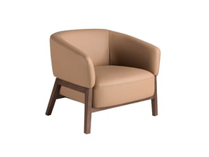 Fauteuil fixe <strong>ANGEL CERDA</strong> <strong></strong> 100% Cuir marron vendu A l'unité