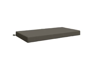Coussin d'assise, coussin pour chaisecanapé soest 100 % polyester gris 120 x 80 x 10 cm cf51434