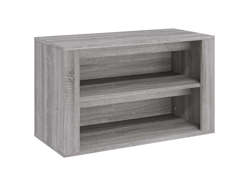  Meuble à chaussures, étagère à chaussures sonoma gris 75x35x45 cm bois d'ingénierie  - Conforama A
