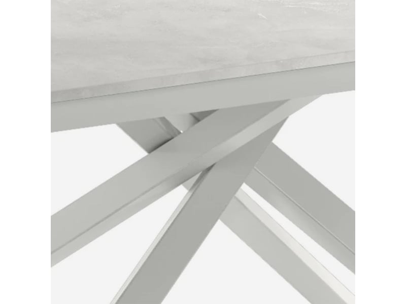  Table extensible en mélaminé structure blanche 140190x90 pluto - blanc  - Conforama E