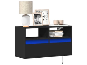 Meuble tv coloris noir 80 cm <strong></strong> <strong></strong>
