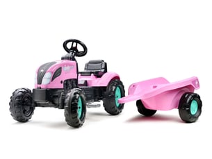 Tracteur enfant barbie avec remorque 2 à 5 ans - falk