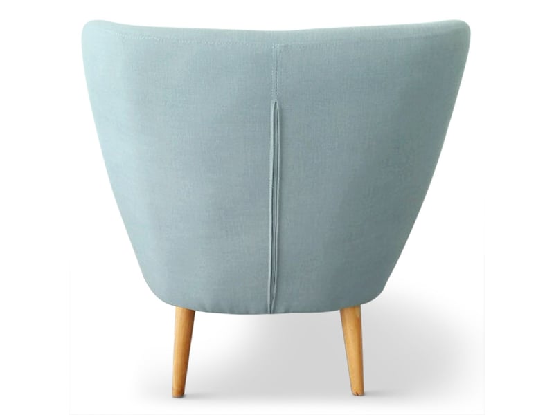 Fauteuil scandinave molly tissu bleu Molly - Conforama C