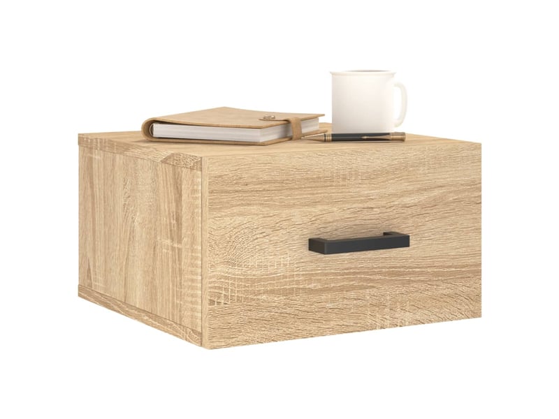  Table de chevet - cabinet de chevet - table de nuit murale chêne sonoma 35x35x20 cm  - Conforama B