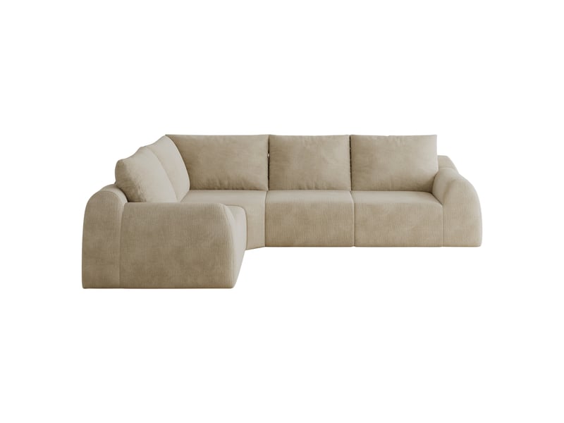 Canapé 4 places kaki en tissu chenille 267 cm sans montage - Conforama R