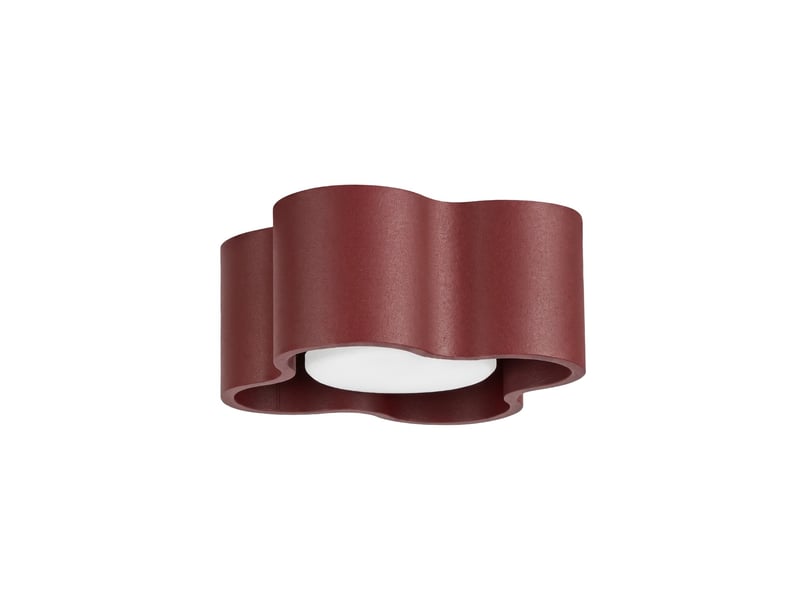  Plafonnier ovio 1 bordeaux gx53 aluminium moderne 6x12x12cm SL.3368 - Conforama A