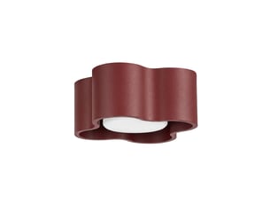 Plafonnier ovio 1 bordeaux gx53 aluminium moderne 6x12x12cm