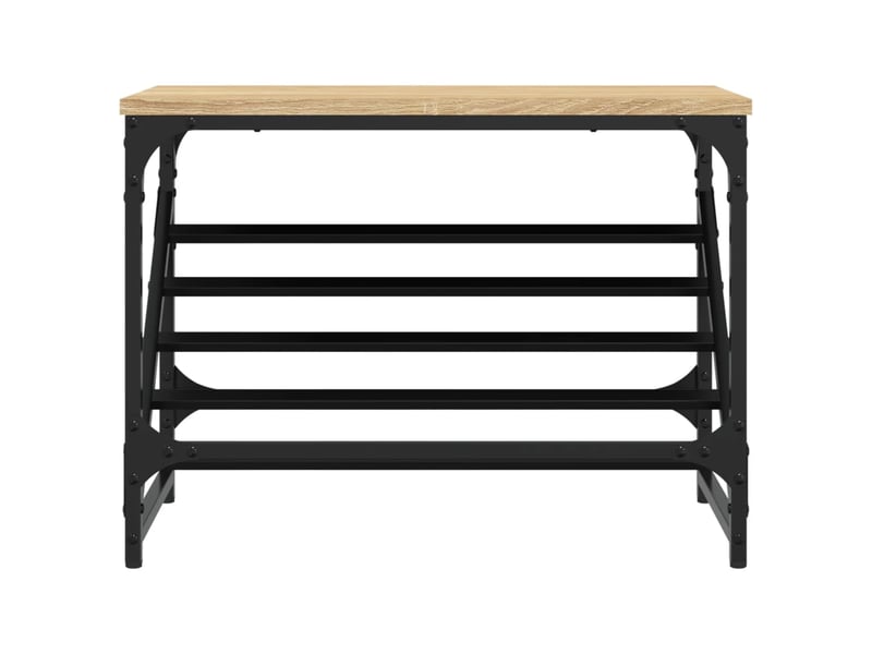 Meuble à chaussures, étagère à chaussures chêne sonoma 60x30x45 cm bois d'ingénierie  - Conforama D