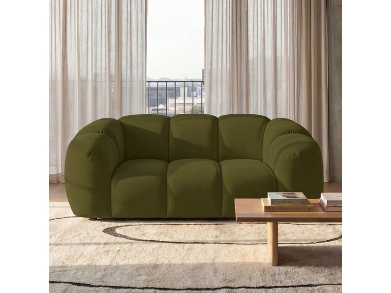  Selsey millma - canapé - 180 cm - velours vert Millma - Conforama B