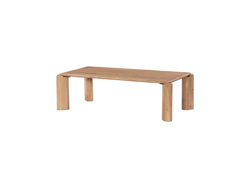  Table basse exotique rectangulaire bois de manguier naturel - petra  - Conforama A