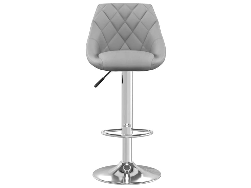  Lot de 2 tabouret de bar, chaise de bar gris clair velours shl77599  - Conforama D