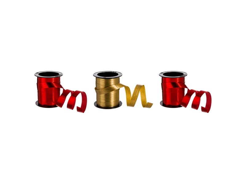  Lot de 3 rouleaux de bolduc 5 mm ou 10mm l.10m  - Conforama B