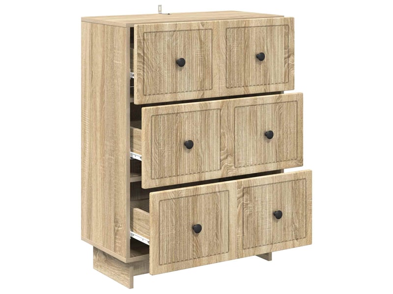  Armoire de rangement bureau, armoire à tiroirs 66 x 34,5 x 90 cm bois d'ingénierie shl8594  - Conforama E