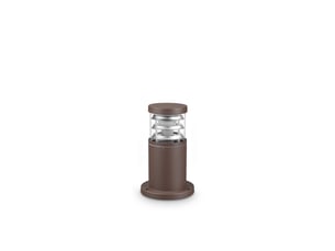 Ideal lux tronco lampe sur pied extérieure 25 cm, couleur café, 1 ampoule e27, ip65
