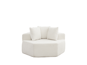 Fauteuil fixe  <strong></strong> Tissu beige