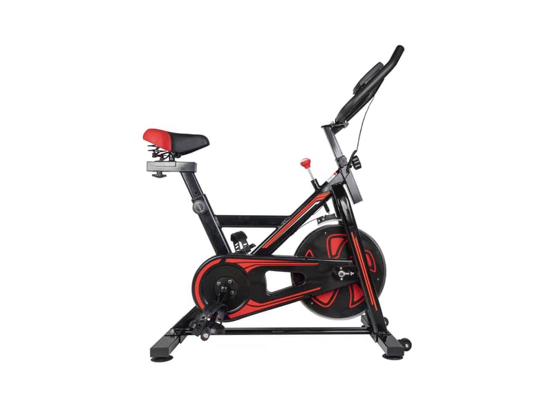  Vélo de Spinning Indoor 6 kg – Écran LCD, Capteur Cardiaque, Selle Réglable et Résistance Progressive  - Conforama C