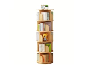 Bibliotheque coloris naturel 5 étagère(s) <strong></strong> <strong></strong> - 46 cm x 157 cm