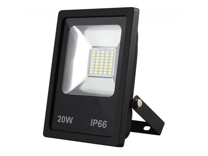  Fabrilamp dacita projecteur led extérieur 20 w, 1 800 lm, 6500 k, ip66, noir 147380209 - Conforama A