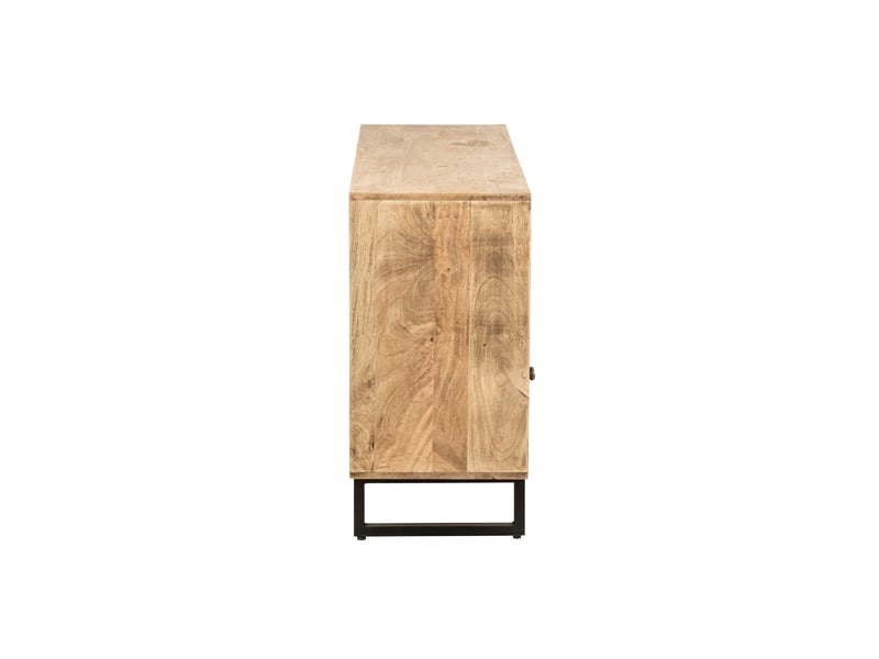  Buffet 4 tiroirs &amp; 3 portes en bois jonas 115cm naturel  - Conforama C