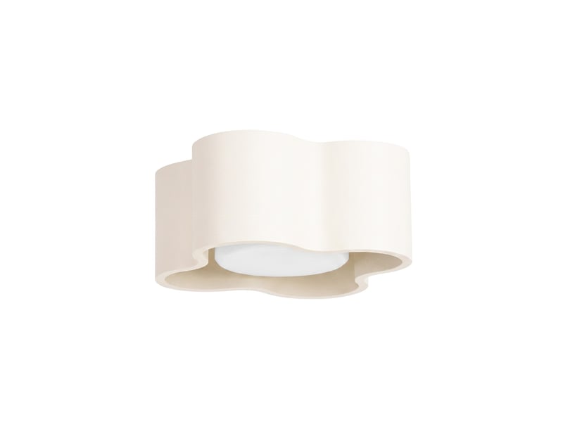  Plafonnier ovio 1 beige gx53 aluminium moderne 6x12x12cm SL.3319 - Conforama A