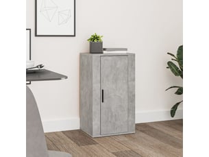 Buffet cuisine, meuble de rangement, bahut gris béton 40x33x70 cm bois d'ingénierie shl81097