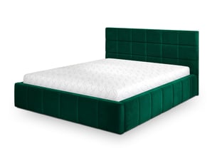 Lit coffre 180x200 cm <strong>MASSENO</strong>  <strong></strong> coloris vert
