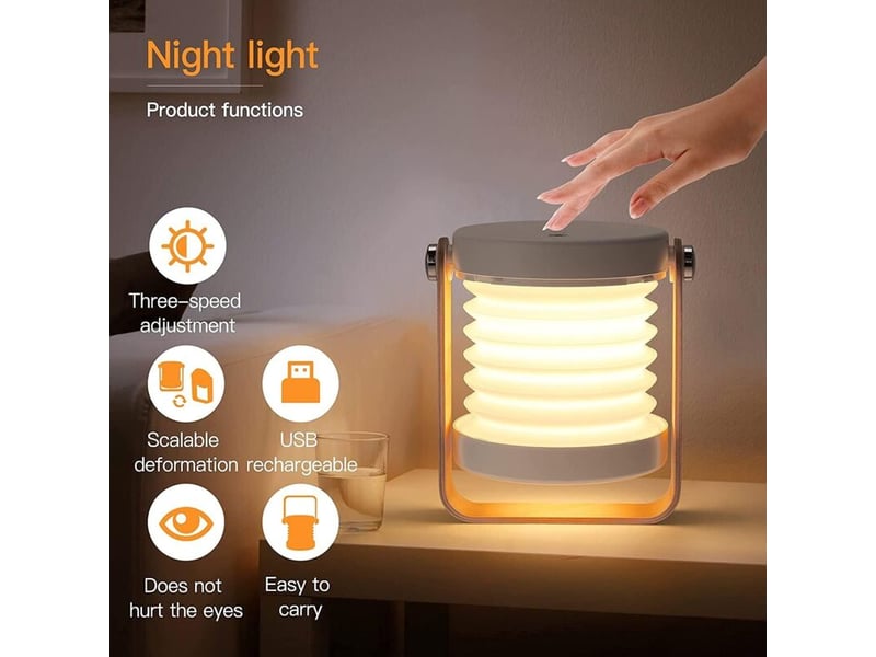  Lampe de chevet dimmable touch light,lampes de chevet portables pour lampe  - Conforama E