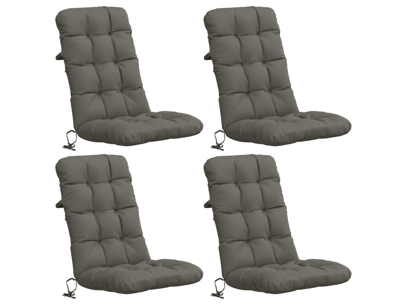  Lot de 4 coussins de chaise à dossier haut vianen cf59345  - Conforama A