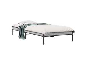 Lit simple 80x200 cm    coloris gris