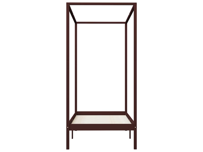  Lit simple- lit adulte -  cadre de lit à baldaquin sans matelas bois massif 100x200 cm  - Conforama B
