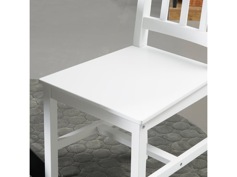 Set de 4 chaises de salle à manger en pin avec dossier, design moderne pour cuisine et séjour  - Conforama E