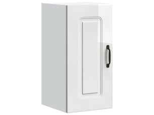 Armoire murale de cuisine kalmar blanc brillant bois ingénierie shl2949
