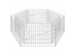 Jardinière - lit surélevé à gabion hexagonale 160x140x50 cm