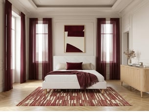 Lit 2 places 140x190 cm <strong>BOBOCHIC</strong>  <strong>HELENA</strong> coloris beige