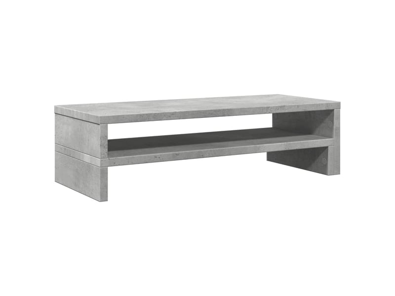  Support de moniteur table meuble bureau 54 x 22 x 15 cm bois d'ingénierie gris 02_0044891  - Conforama D