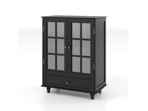 Buffet 2 porte(s)  1 tiroir(s) MODFU  - 71 cm coloris noir 
