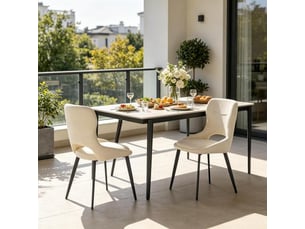 Chaise d'accent moderne rembourrée - lot de 2, salon et salle à manger, style contemporain