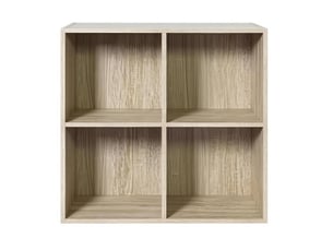 Bibliotheque coloris  bois clair 4 étagère(s) <strong>DESMIU</strong> <strong></strong> - 29.5 cm x 60 cm
