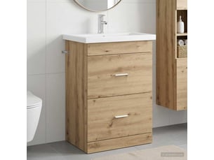 Ensemble de mobilier de salle de bain chêne artisanal shl6355