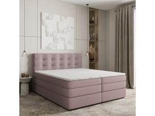 Lit avec rangement 140x200 cm <strong>MASSENO</strong> <strong></strong> coloris rose
