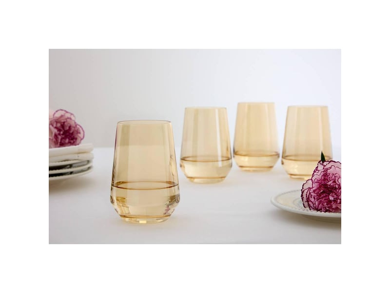 Lot de 4 gobelets ambre 41cl AMBRE - Conforama D