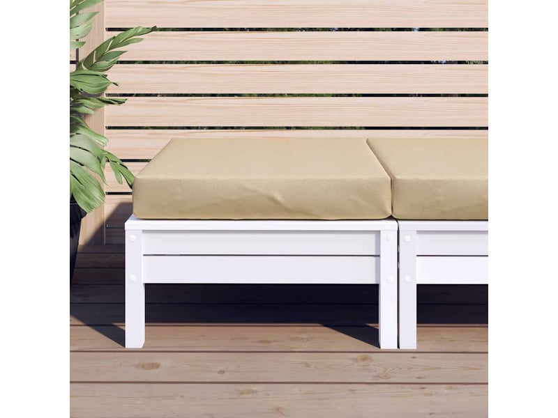 Coussin de palette, coussin de chaise, coussin de canapé beige mélangé 60x60x9,5 cm tissu cf55295 - Conforama C