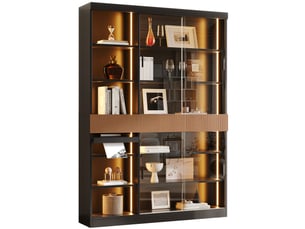 Vitrine coloris bicolore HAVRYA - 120 cmx180 cm