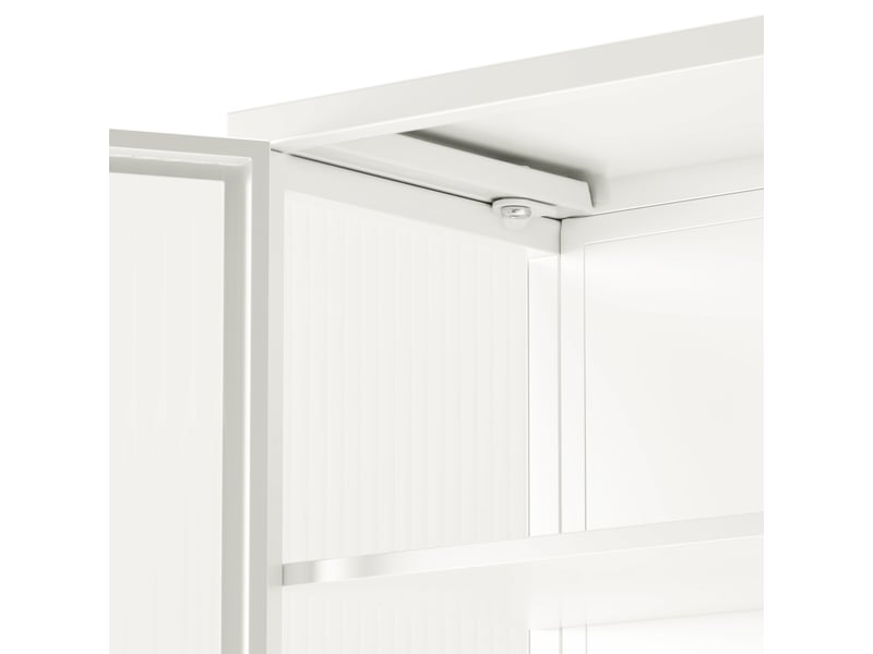  Meuble rangement mural 70x23x60 cm, buffet étroit à deux portes avec verre trempé, idéal pour petite entrée  - Conforama R