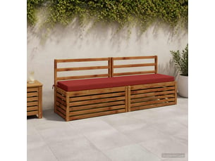 Coussin de banc, coussin d'assise, coussin de canapé soest 100 % polyester rouge 180 x 40 x 8 cm cf53525