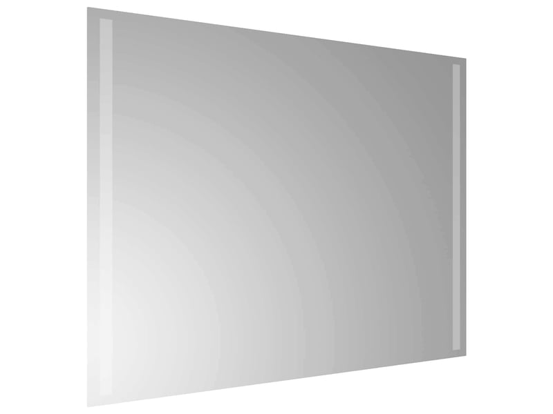  Miroir de salle de bain, miroir de toilette led transparent 80 x 60 cm verre trempé cf62618  - Conforama D