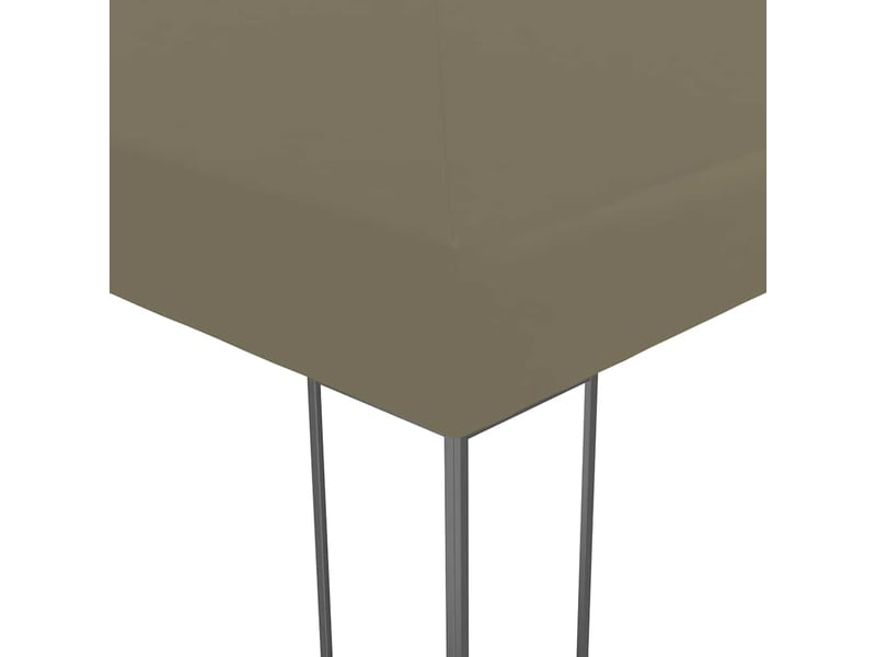 Chapiteau avec guirlande lumineuse à led 3x3 m taupe cf62474 - Conforama E