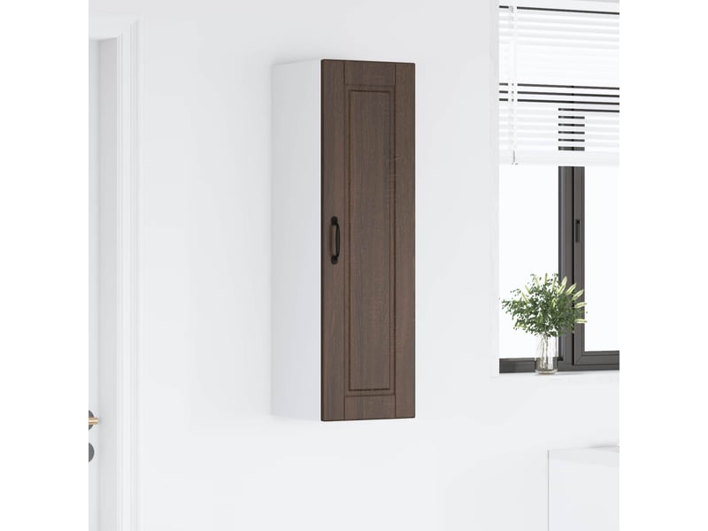 Meuble mural de cuisine, armoire de cuisine chêne brun 30x31x100cm shl4018 - Conforama D